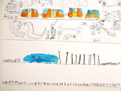 Atelier DADA sue le paysage inspiré de l'album "Ligne 135" de Germano Zullo, illustré par Albertine